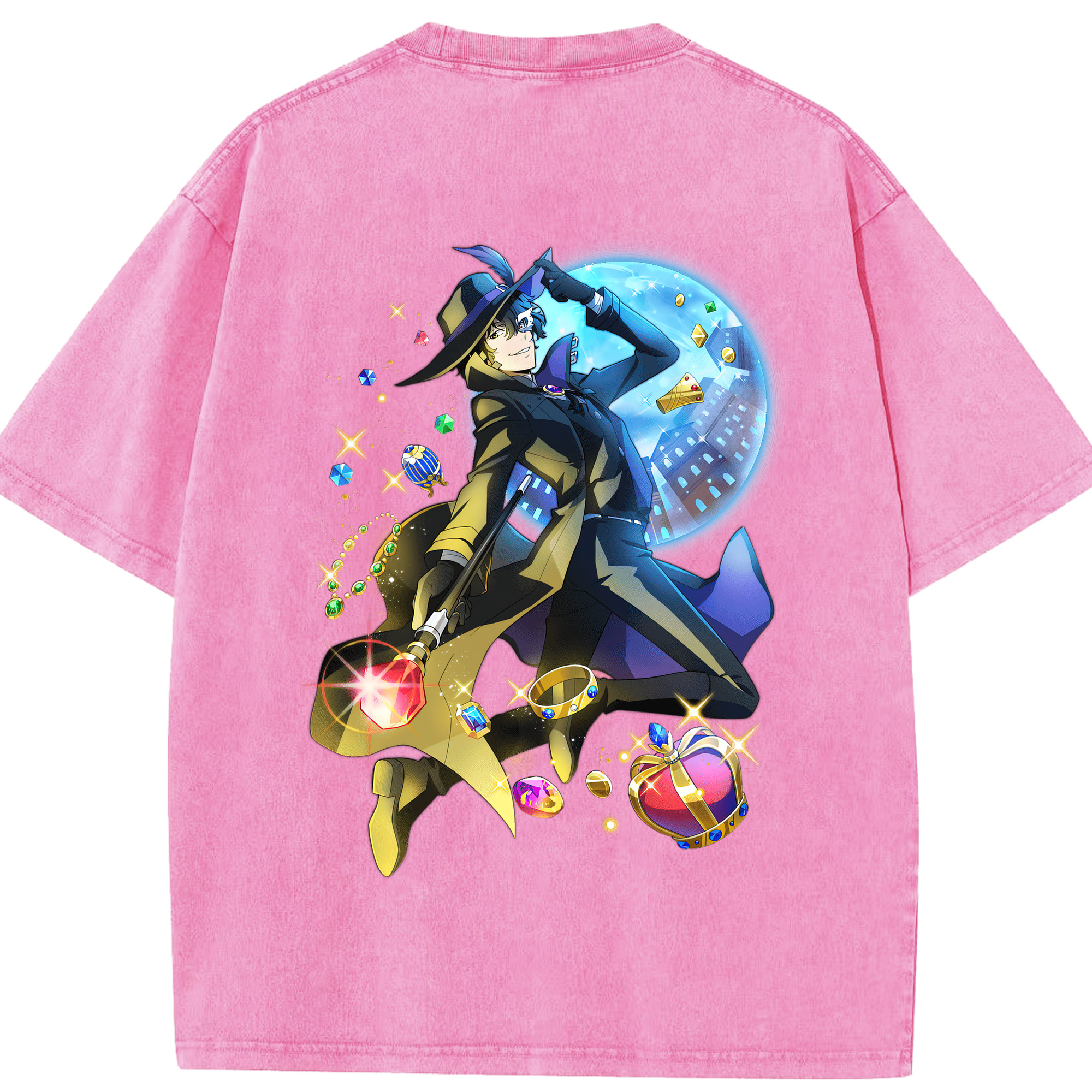 （画像用） 文豪ストレイドッグス Bungo Stray Dogs 綿100% ヴィンテージ風 半袖Tシャツ（背面プリント）